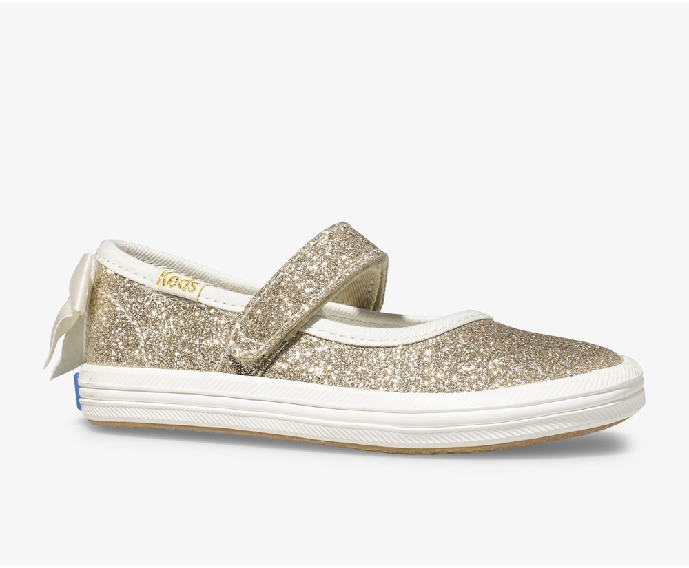 Slip On Παιδικα - Keds Kate Spade New York Sloane Mj Glitter - Χρυσο Χρωμα - PJKOT2348